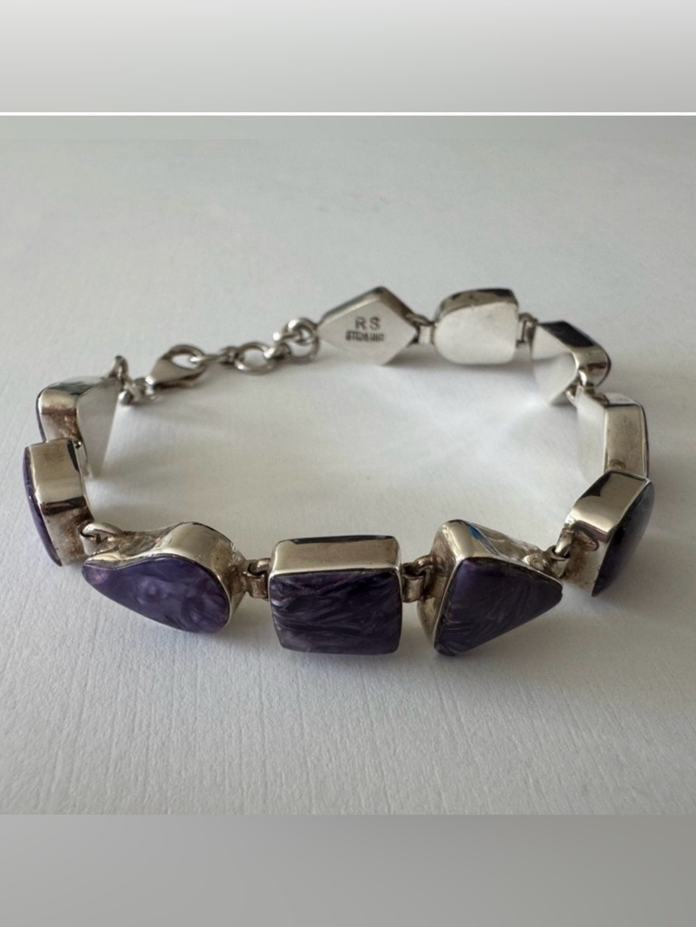 Sterling Silver Charoite Bracelet